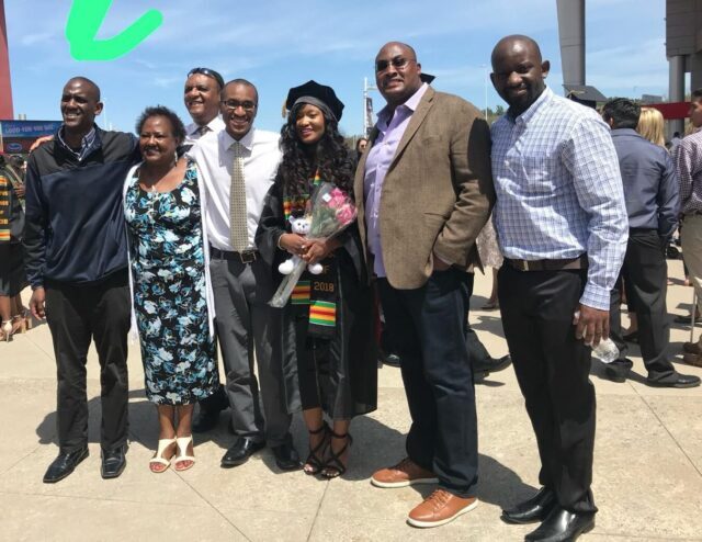Uncle Ben:Family graduation photo